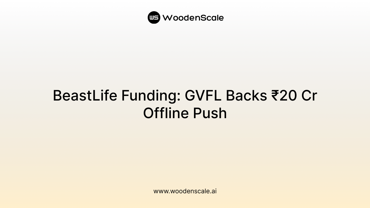 BeastLife Funding: GVFL Backs ₹20 Cr Offline Push