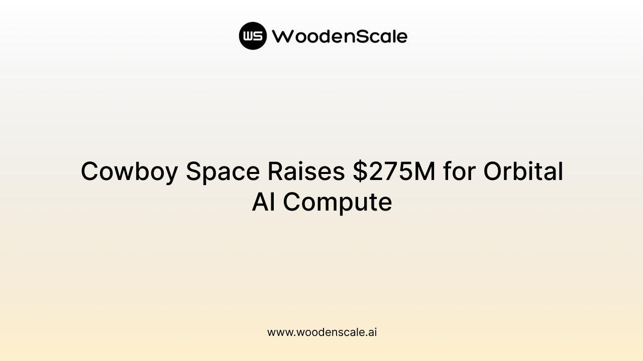 Cowboy Space Raises $275M for Orbital AI Compute